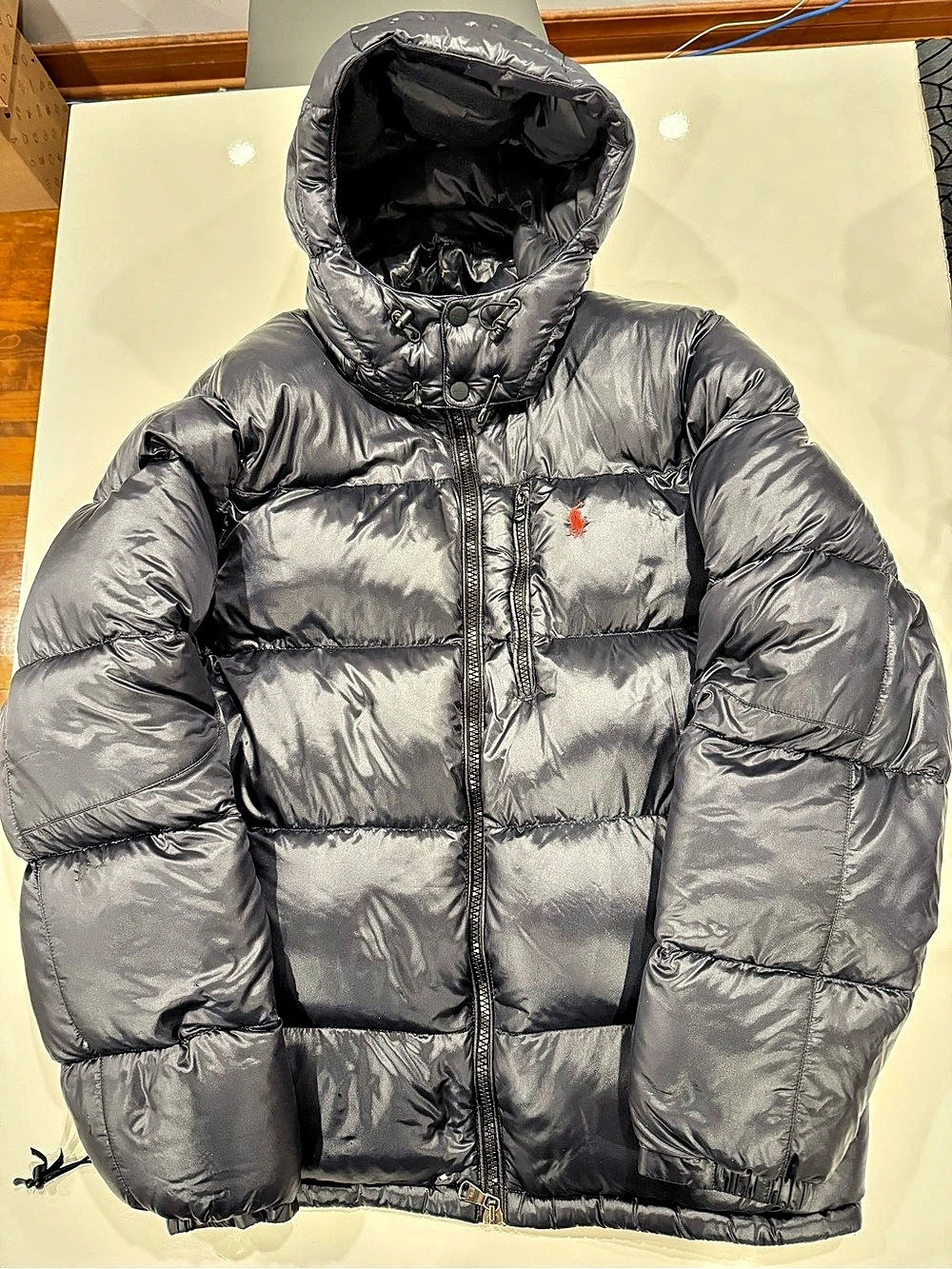 Polo Ralph Lauren The Gorham Glossed Down Jacket Gray